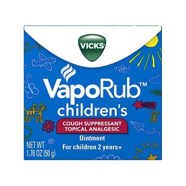 Vaporub Childrens Soothing Chest Rub Cough Suppressant Ointment, 1.76 Oz