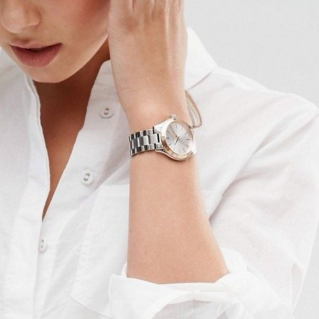 Michael Kors 玫瑰金超薄时装腕表，33毫米表径