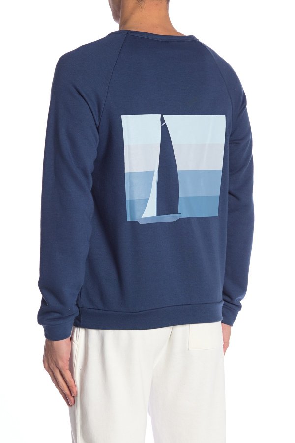 Dave Raglan Boat Graphic Sweatshirt