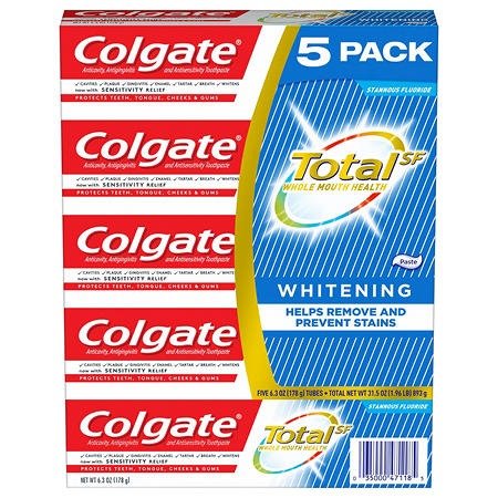 Total Whitening Toothpaste (6.3 oz., 5 pk.) - Sam's Club