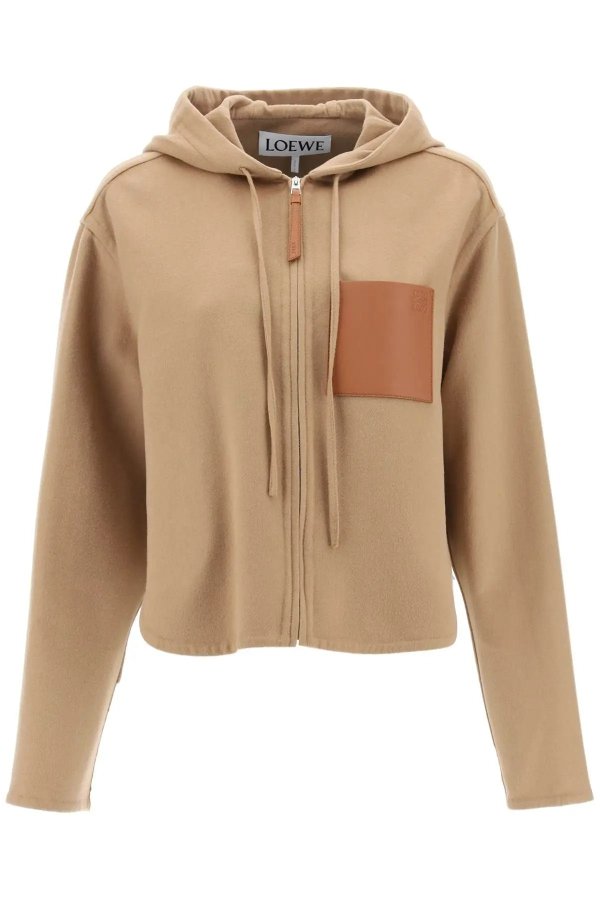 Wool and cashmere hooded jacket Loewe