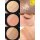 too cool for school 3Pcs Mini Pack Contour Blush Highlighter all-in-one Palette, All-in-one Natural Glow Cheeks Powder Palette, , Matte Nude Color Face Blush, Light, Smooth, With mirror, Facial beauty Cosmetic Makeup