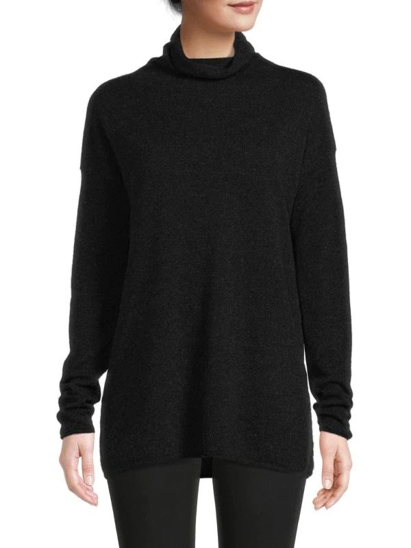 Dropped Shoulder Wool & Cashmere Sweater