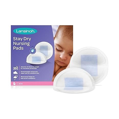 Stay Dry Disposable Nursing Pads, Soft and Super Absorbent Breast Pads, Breastfeeding Essentials for Moms, 36 Count