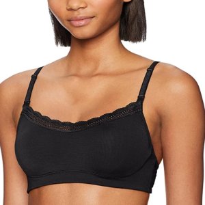 Amazon Brand - Mae Women's Modal with Lace Trim Maternity Bralette (for A-C cups)