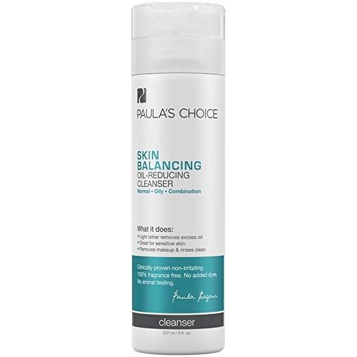 Paula's Choice SKIN BALANCING Oil-Reducing Cleanser-with Ceramides & Aloe, 8 Ounce Bottle Facial Cleanser for Normal Combination Oily Skin