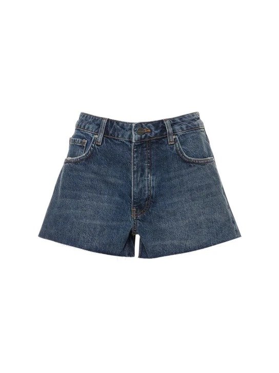 Leya cotton denim shorts