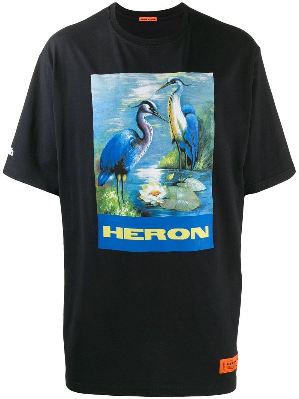 logo heron graphic T-shirt