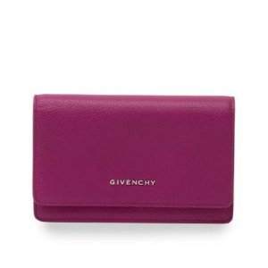 Givenchy Flap Wallet On Chain, Purple @ Neiman Marcus