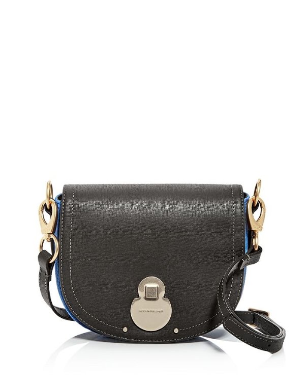 Wild Small Color-Block Leather & Suede Crossbody