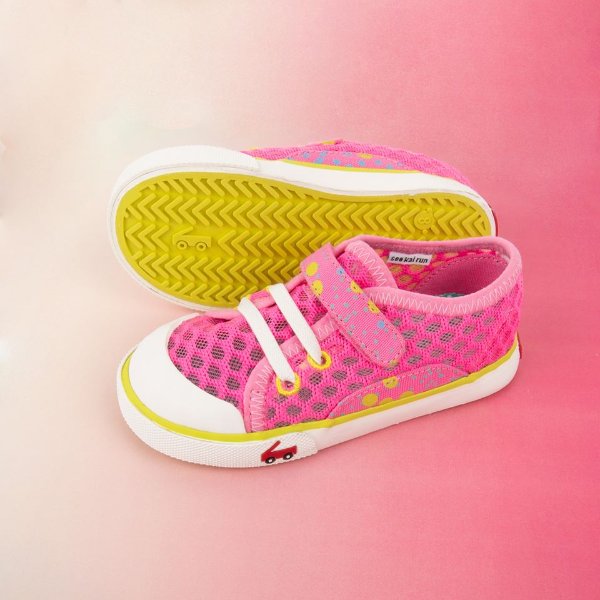 See Kai Run - Baby Girl's & Little Girl's Saylor Mesh & Canvas Sneakers