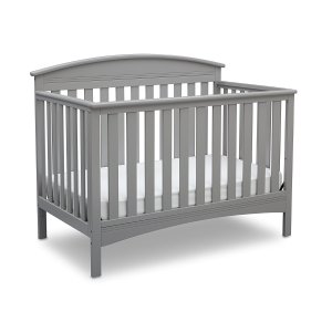 Delta Children Abby 4-in-1 Convertible Crib, Grey
