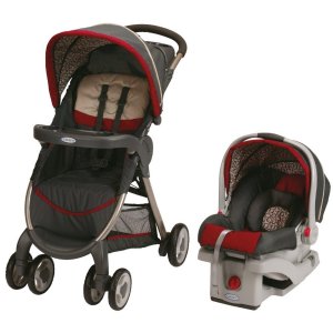 Graco Fastaction 可折叠婴儿手推车 + 婴儿座椅套装