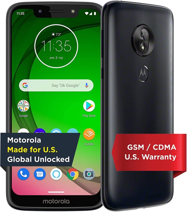 G7 Play with Alexa Push-to-Talk – Unlocked – 32 GB – Deep Indigo (US Warranty)