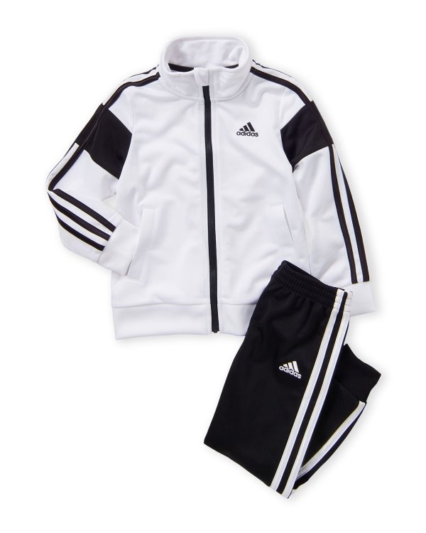(Toddler Boys) Two-Piece Black Classic Tricot Track Suit