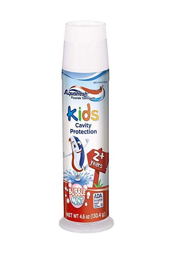 Aquafresh Kids Toothpaste, Bubble Mint, 4.6 Ounce