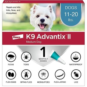 K9 Advantix II中型犬狗狗体外驱虫剂 1剂 11-20lb