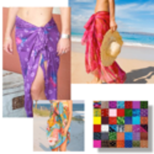 Assorted Beach Sarong 5-Pack
