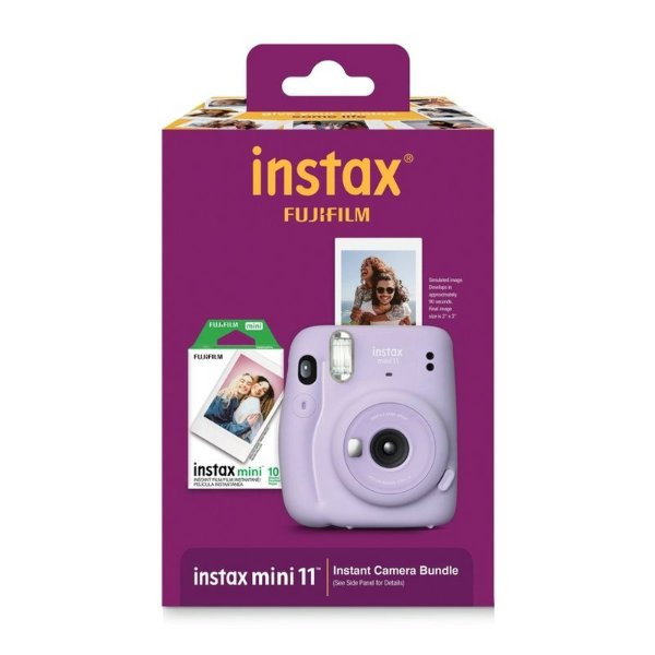 Instax Mini 11 Instant Film Camera Bundle - Purple