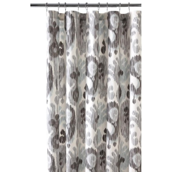 72 in. Still Water Grey Shower Curtain-9873100270 - The Home Depot