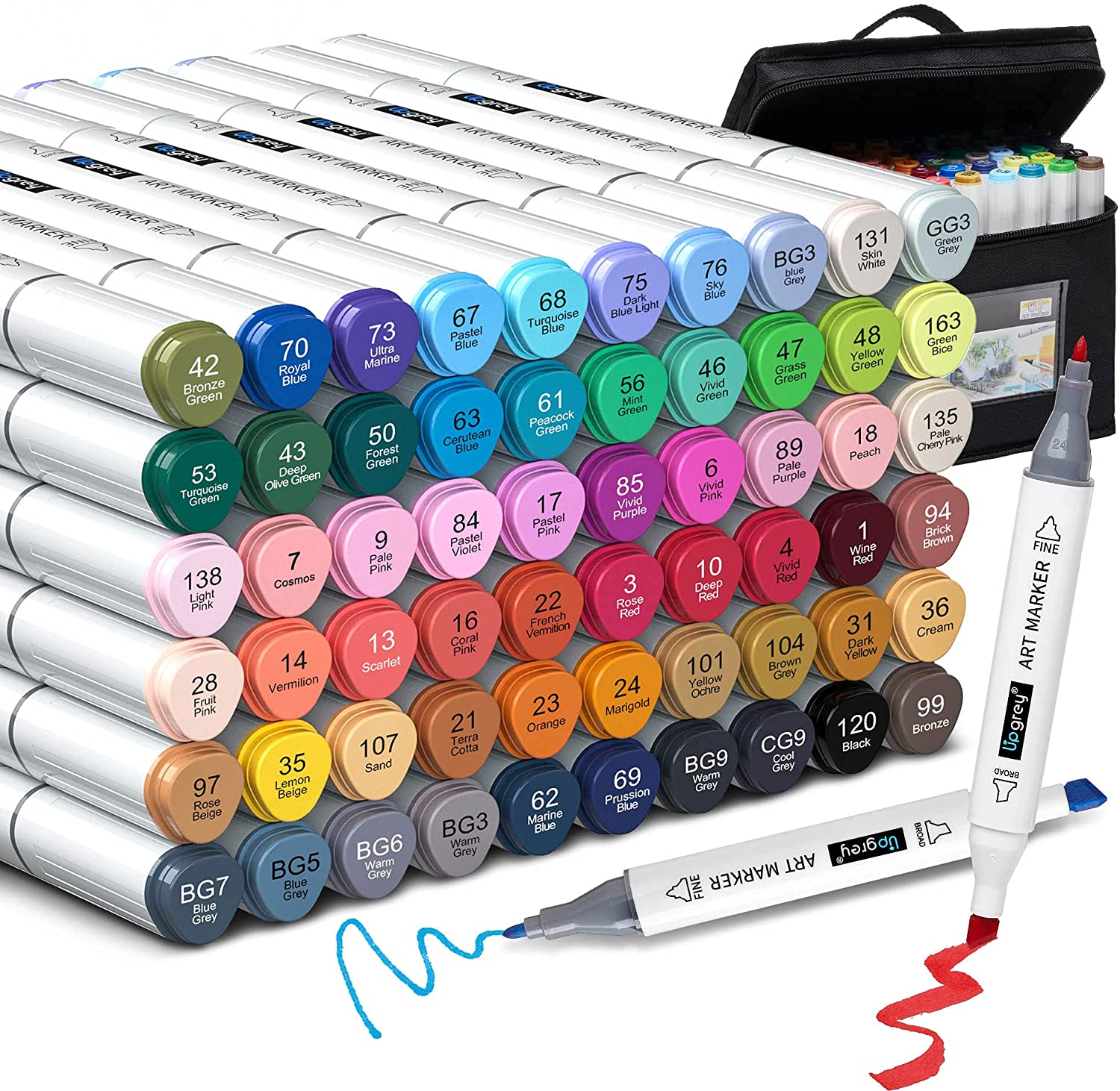 标记笔，60种颜色 
