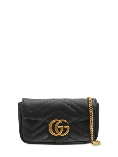 Supermini GG Marmont leather bag