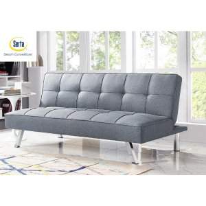 Serta Calgiri Light Grey Convertible Sofa