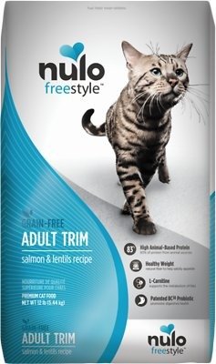 Freestyle Salmon & Lentils Recipe Grain-Free Adult Trim Dry Cat Food, 12-lb bag - Chewy.com