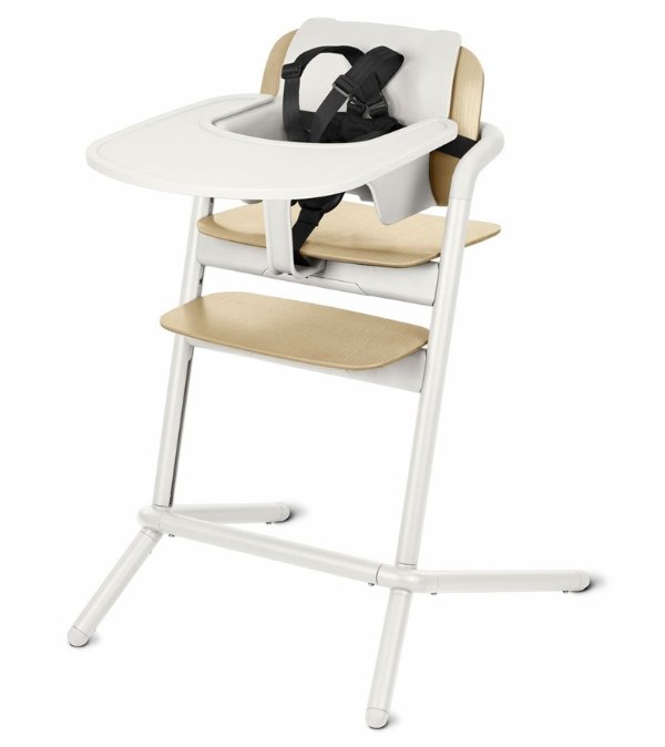 LEMO 1.5 High Chair - Wood - Porcelain White (Albee Exclusive)
