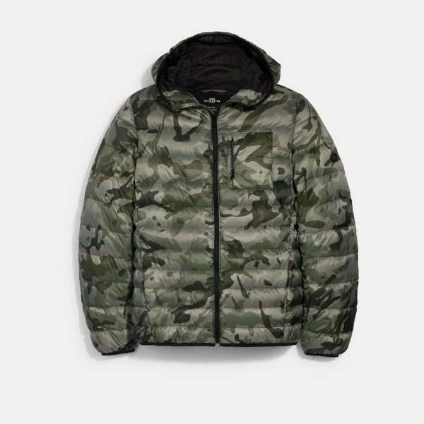 COACH Packable Hooded Down Jacket