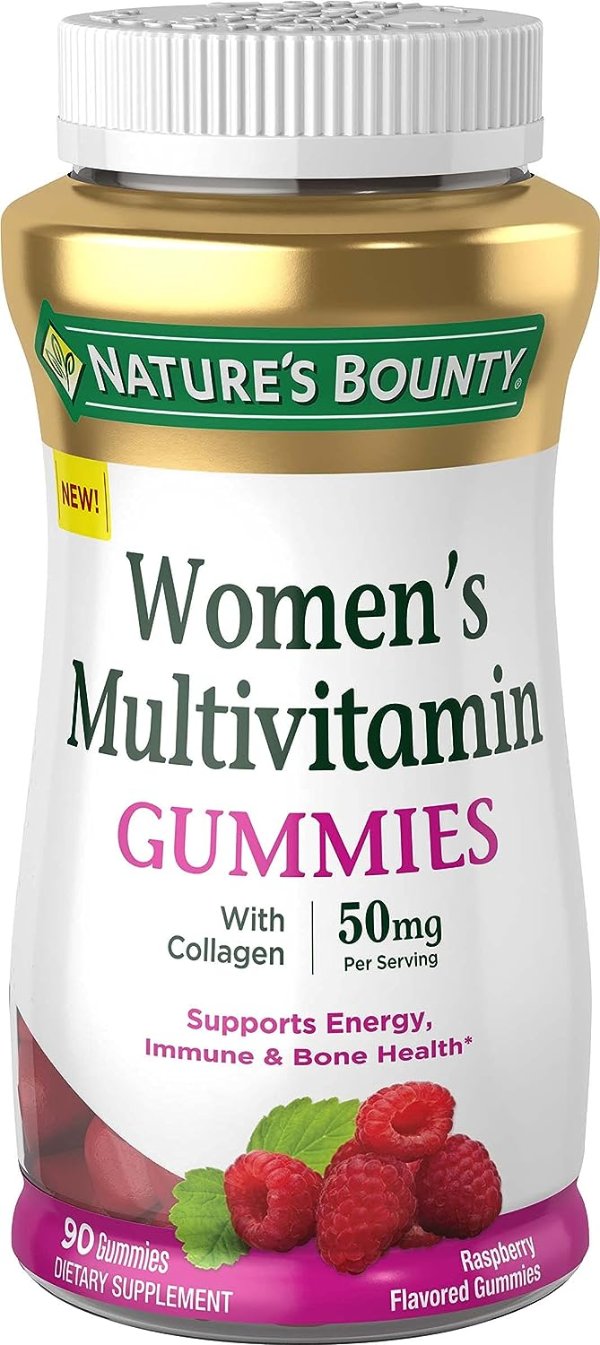 Women's Multi, 90 Gummies, Fruit Flavored Gummy Vitamin Supplements for Adults