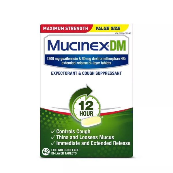 Maximum Strength Cough & Congestion Relief Extended Release Tablets - Guaifenesin - 42ct