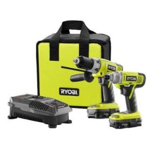 Ryobi 18-Volt ONE+ Lithium-Ion Hammer Drill and Impact Driver Kit
