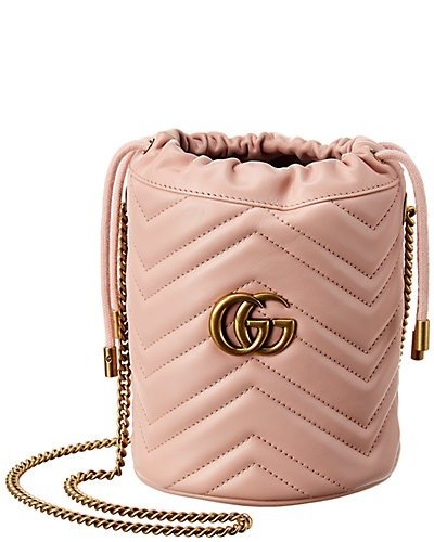 GG Marmont Mini Matelasse Leather Bucket Bag