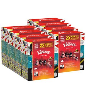 Kleenex Trusted Care Everyday Facial Tissues, Flat Box, 160 Tissues per Flat Box, 24 Packs @ Amazon