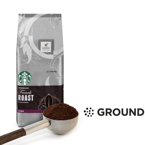 Starbucks French Roast Dark Roast Ground Coffee, 20-Ounce Bag @ Amazon.com