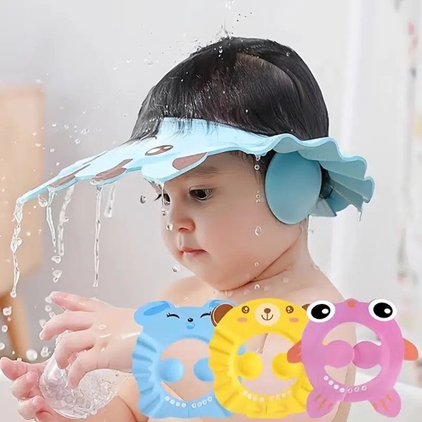 Shampoo Shower Cap Children Infant Shampoo Cap Baby Shampoo Cap Protective Cap Bath Accessories Shampoo Ear Protection Cap 1 Year Old | Find Great Deals Now | Temu