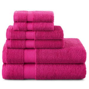 JCPenney Home™ 六件套纯色棉浴巾