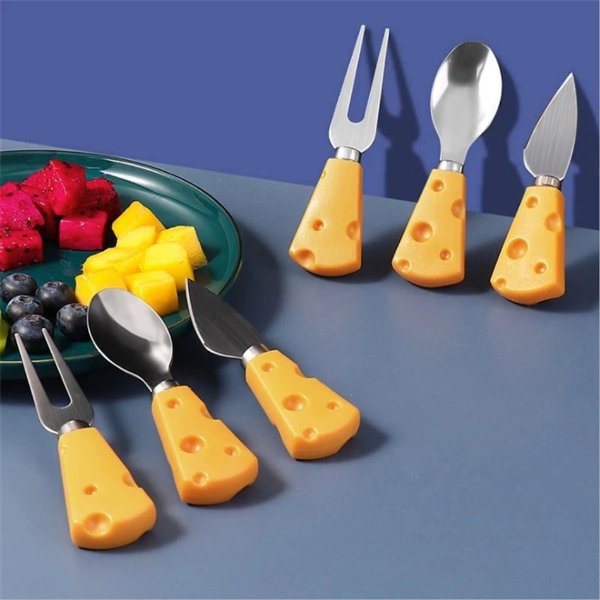 1 Pc Creative Cute Spoon Household Cartoon Stainless Steel Tableware Dessert Fruit Cake Cheese Small Fork