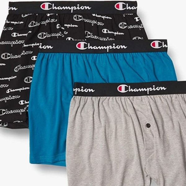 Champion Men's Everyday Cotton Stretch Knit Boxer (Pack of 3)