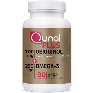 Qunol泛醇Plus 辅酶Q10 100mg + Omega 3 90粒