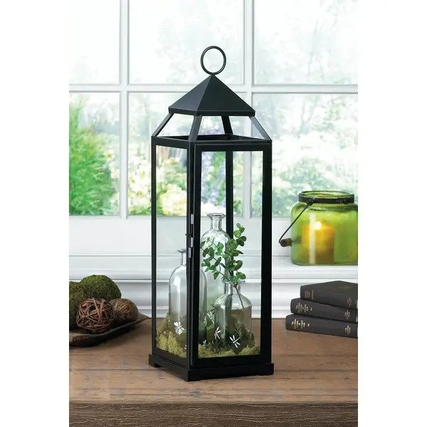 Contemporary Candle Lanterns - Bronze - Extra Tall