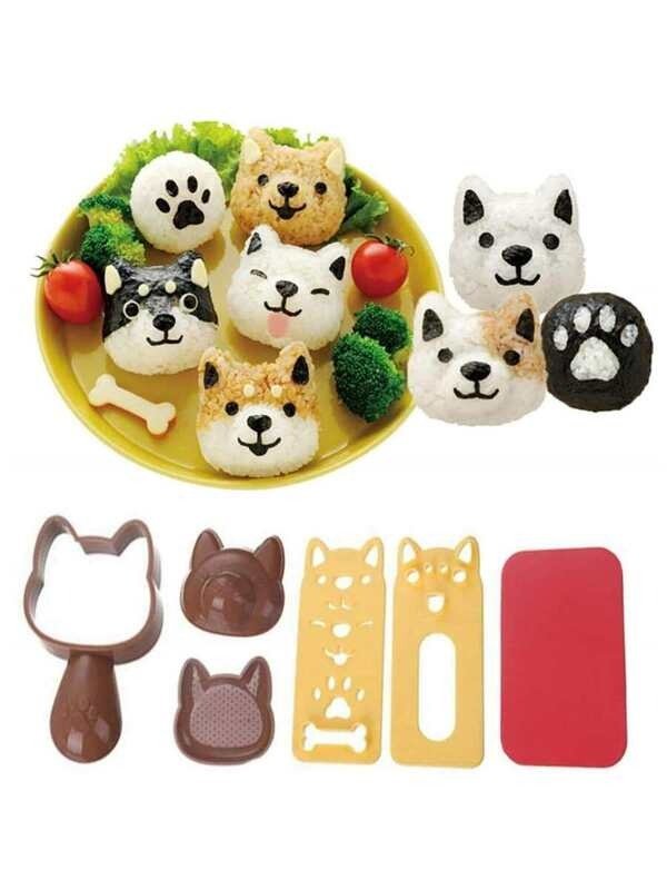 6pcs/set Animal Shaped Rice Ball & Sushi Mold For Kids Bento