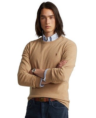Men's Washable Cashmere Crewneck Sweater
