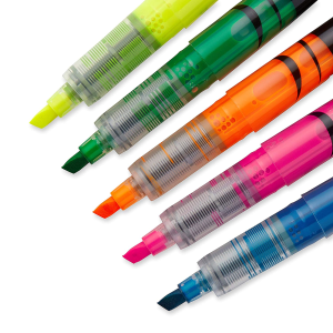 Sharpie Accent Sharpie Pen-Style Highlighters, 5 Colored Highlighters