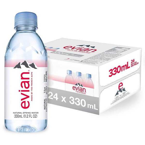 Evian 依云天然矿泉水24瓶 330 mL