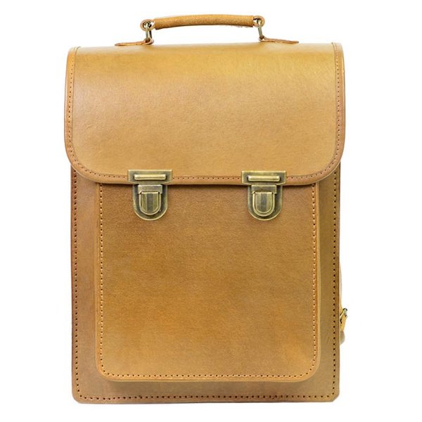 Special Tan Leather Backpack by Beara Beara