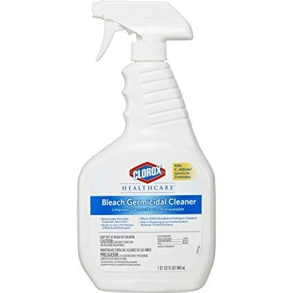 Healthcare Bleach Germicidal Cleaner Spray, 32 Ounces