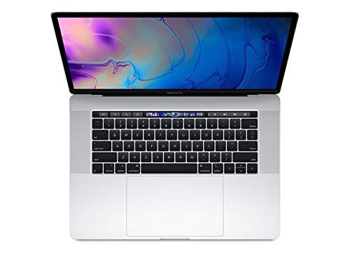 MacBook Pro 15-inch w/ Touch Bar (Mid 2018), 220ppi Retina Display, 6-Core Intel Core i7, 256GB PCIe SSD, 16GB RAM, macOS 10.13, Silver (Renewed)
