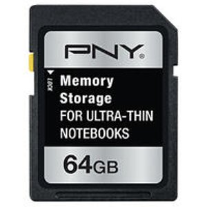 PNY - 64GB SDXC Memory Storage for Most Laptops 